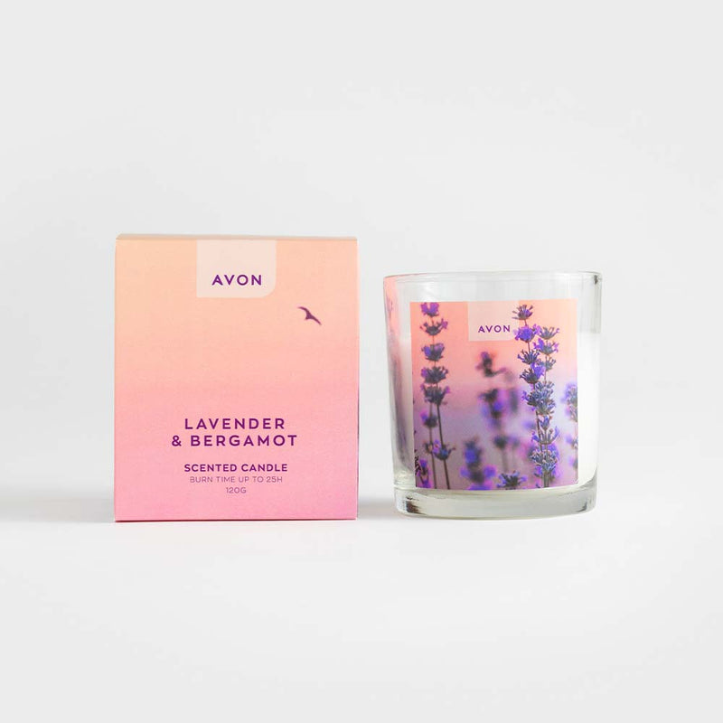 Lavender & Bergamot Scented Candle