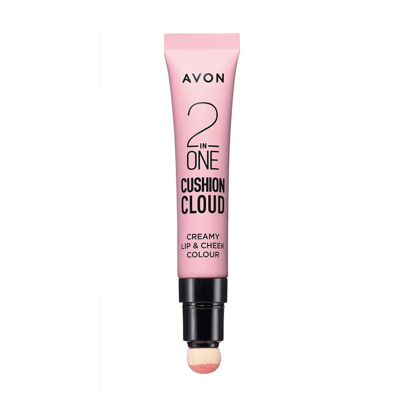 Avon 2 in One Cushion Cloud Creamy Lip & Cheek Colour Plush in Peach 1358181 10ml