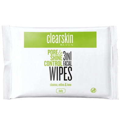 Clearskin Pore & Shine Control 3 in 1 Facial Wipes 75ml