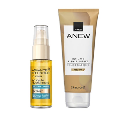 Anew Gold Mask + AT Nourishment Serum Pack