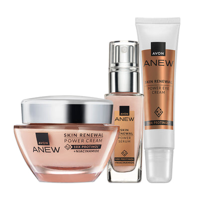 Anew Skin Renewal Power Cream +  Serum + Eye Cream Pack