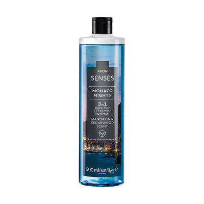 Avon Senses 3in1 Monaco Nights Shower Gel