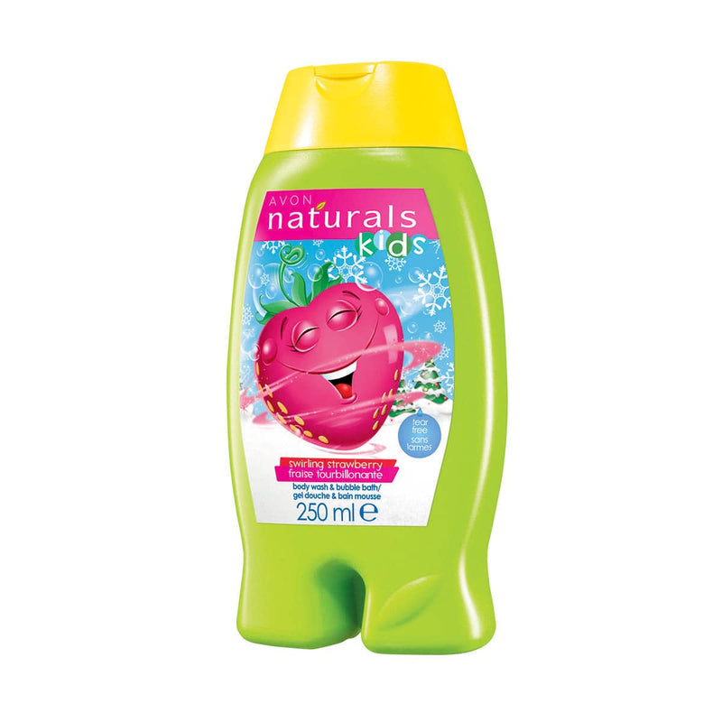 Naturals Kids Swirling Strawberry Body Wash & Bubble Bath 250ml