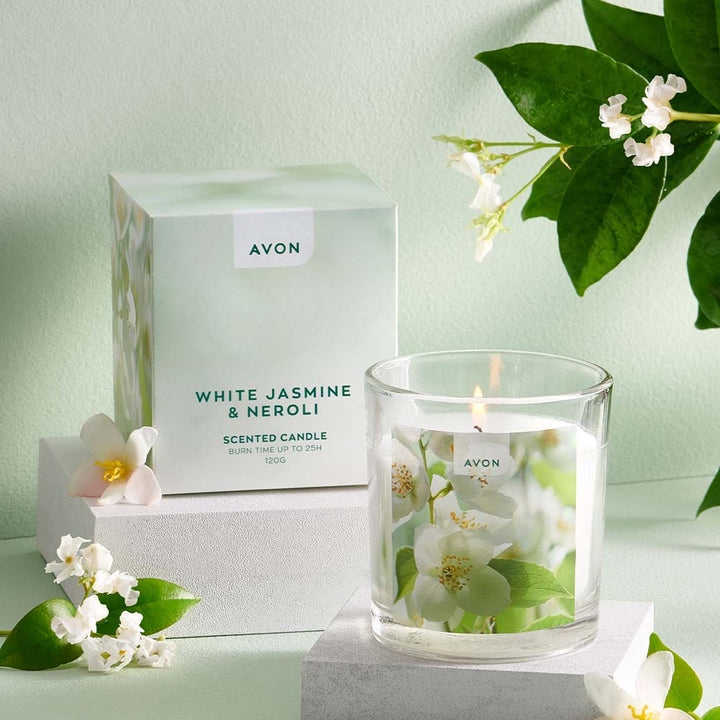 White Jasmine & Neroli Scented Candle · AVON Malta