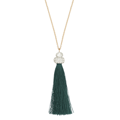 Midnight Luxe Tassel Necklace