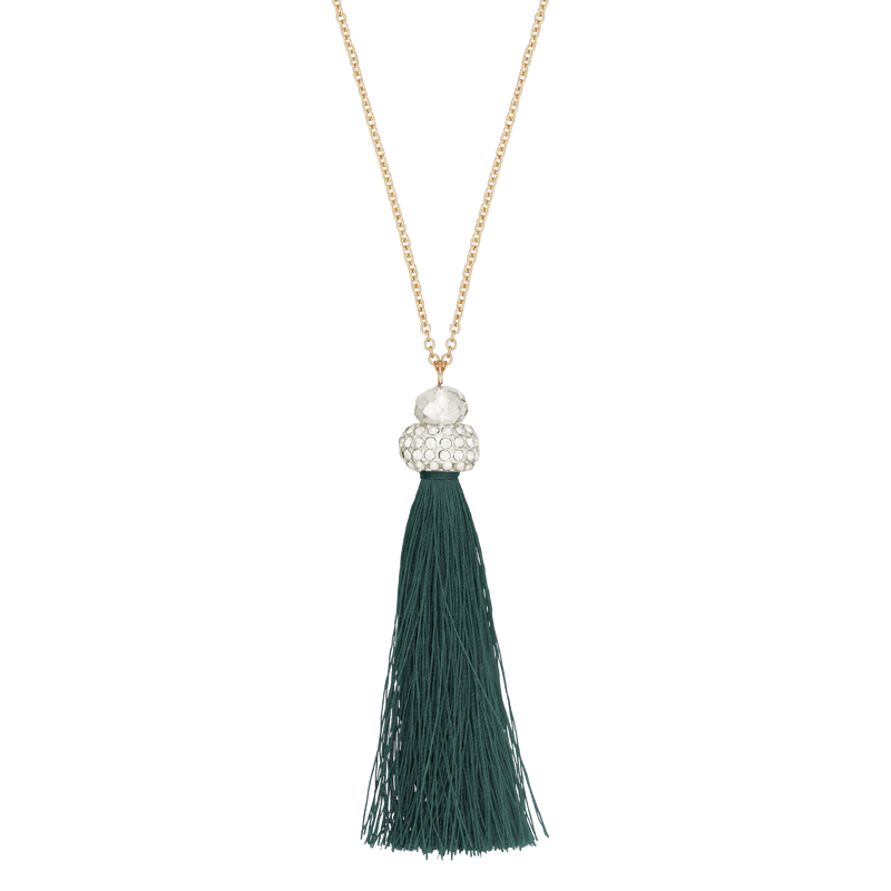Midnight Luxe Tassel Necklace