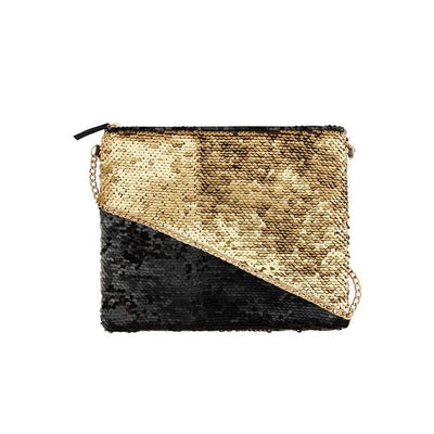 Golden Hour Sequin Reversible Cross Body Bag