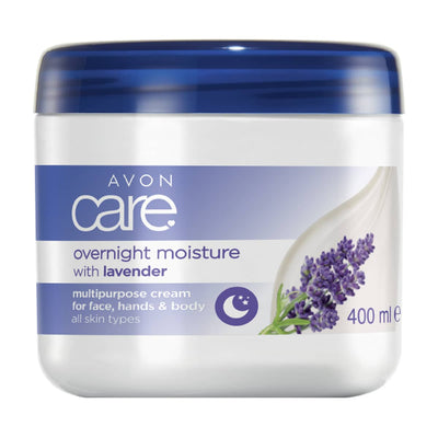 Avon Care Overnight Moisturising with Lavender Multipurpose Cream 400ml