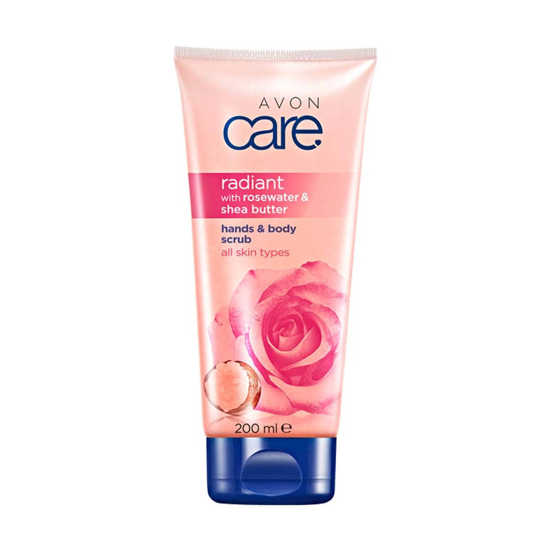 Avon Care Radiant with Rose Water & Shea Butter Hand & Body Scrub 200ml