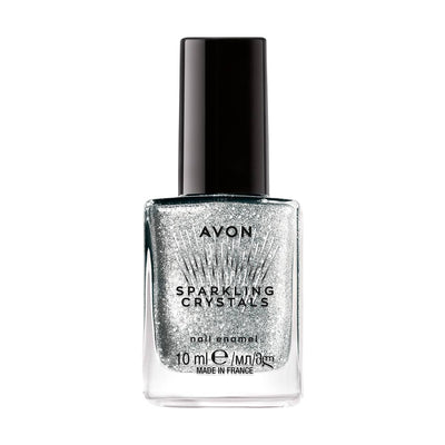 Avon Sparkling Crystal Nail Enamel Festive Silver 1437630 10ml