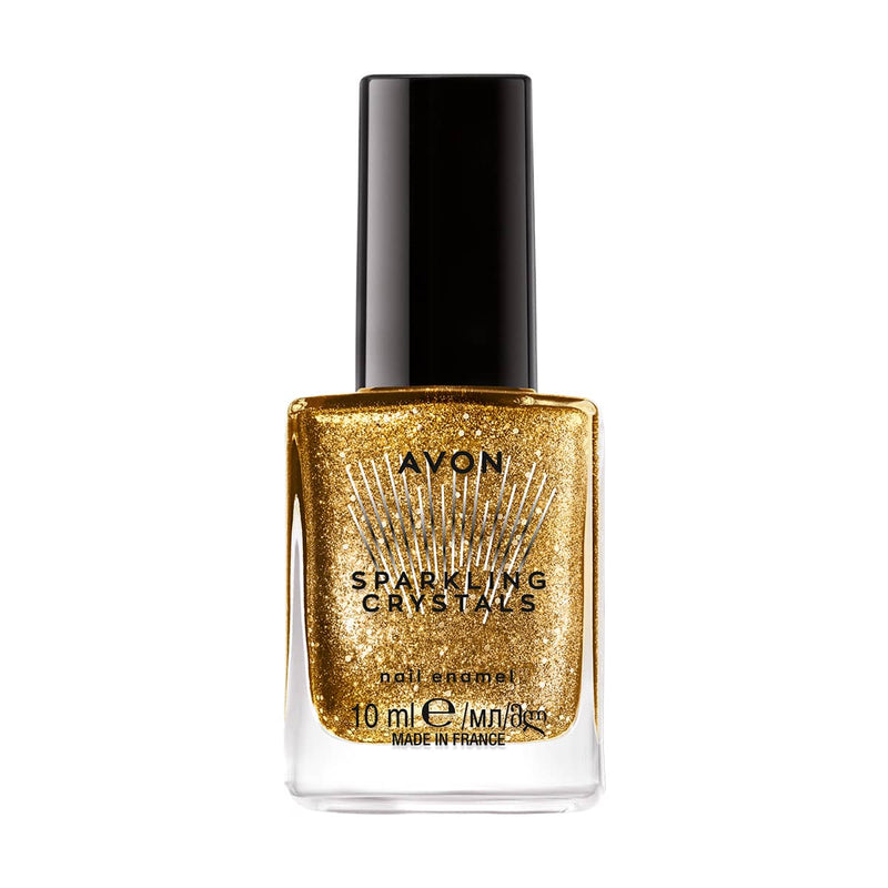 Avon Sparkling Crystal Nail Enamel Golden Extravaganza 1437632 10ml