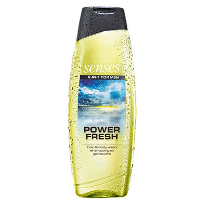 Senses For Men Power Fresh 2 in 1 Hair & Body Wash 500ml
