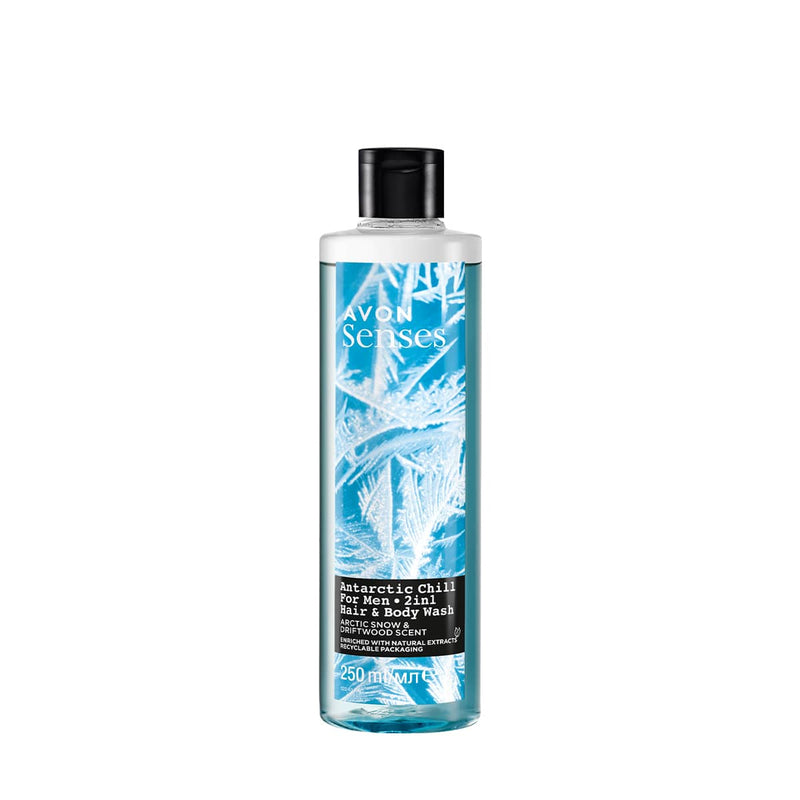 Senses Antarctic Chill Shower Gel 2 in 1 Hair & Body Wash 250ml