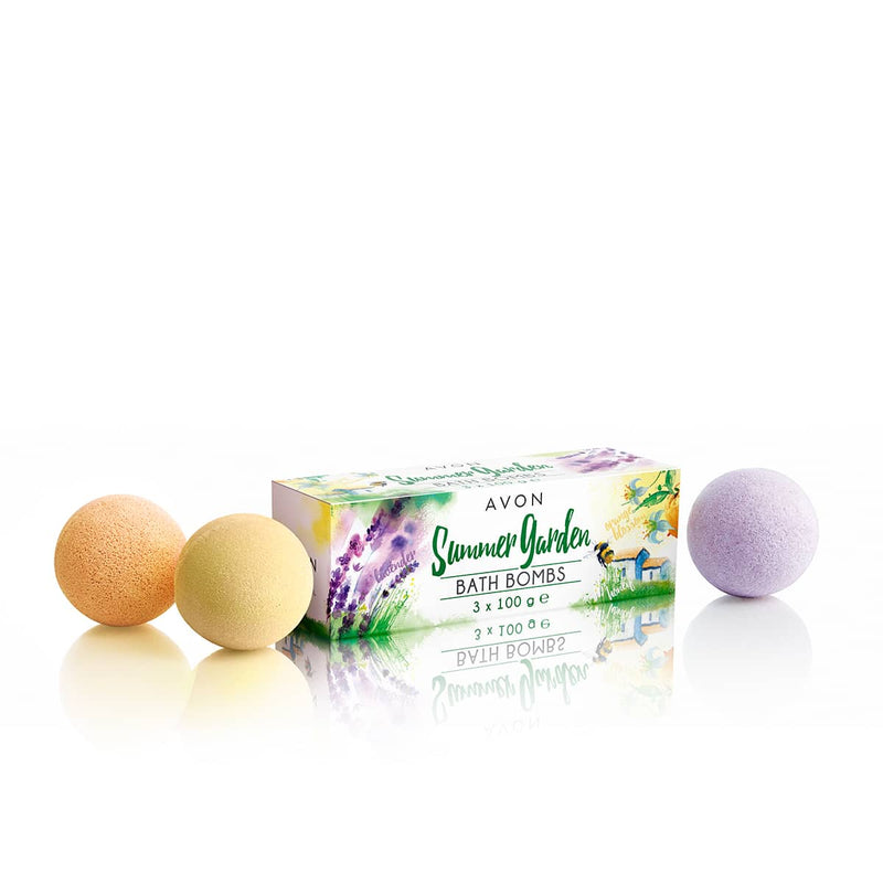 Summer Garden Bath Bombs - Lavender, Honey & Orange 3x100gr