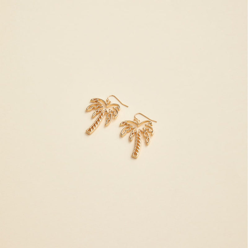 Summer Tones Palm Earrings